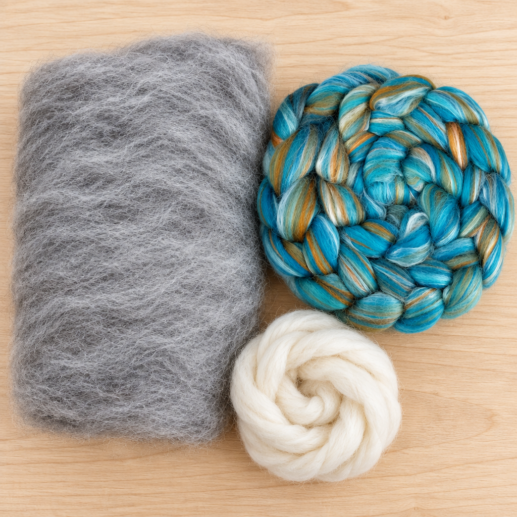 Roving vs Combed Top vs Batts: Which is right for you?