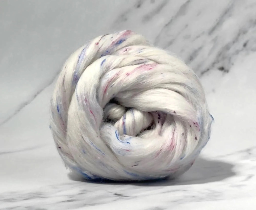 Eton Mess - Polwarth & viscose nepp blend