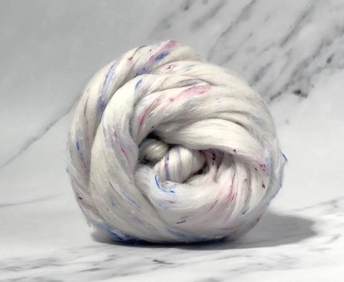 Eton Mess - Polwarth & viscose nepp blend