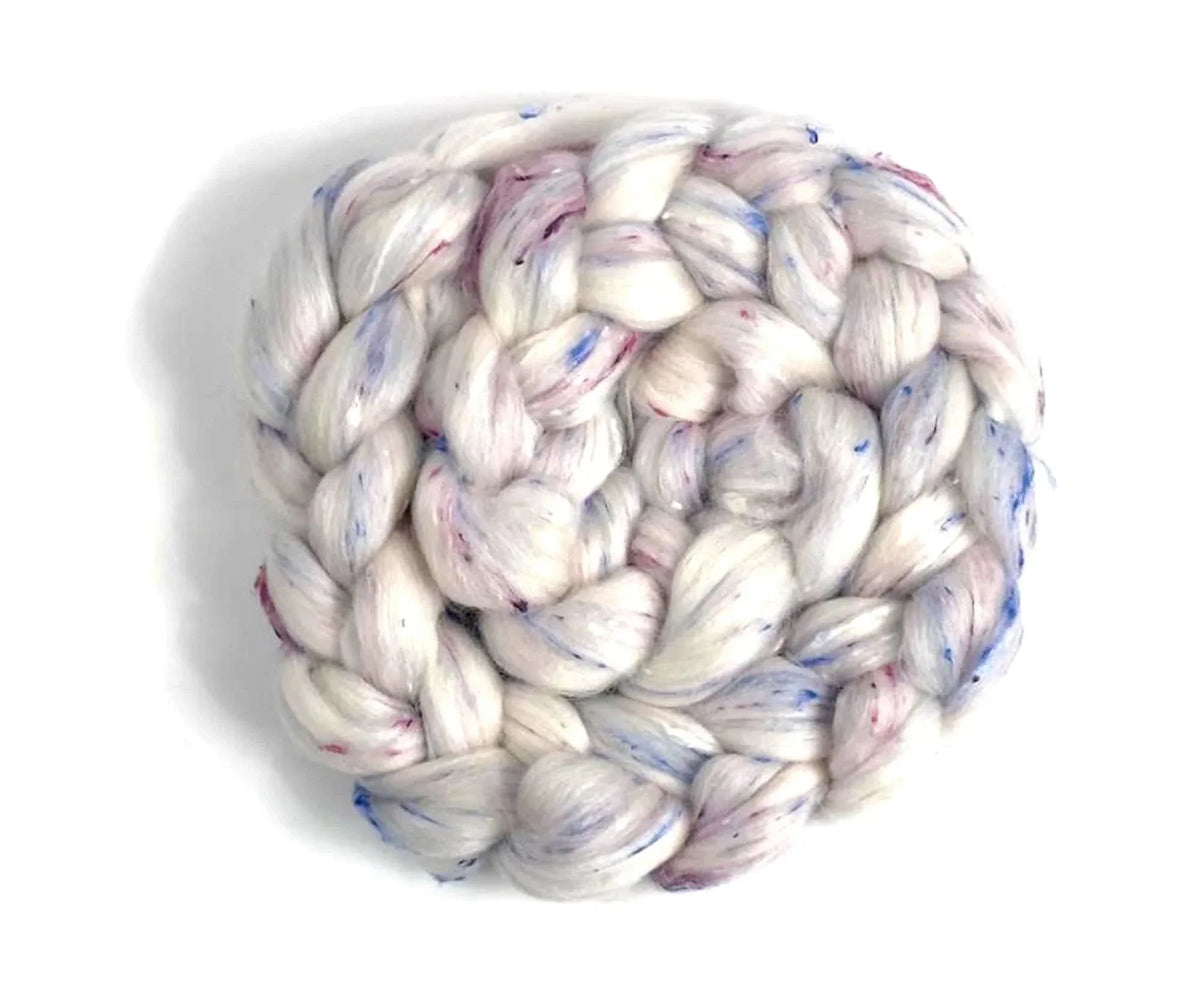 Eton Mess - Polwarth & viscose nepp blend