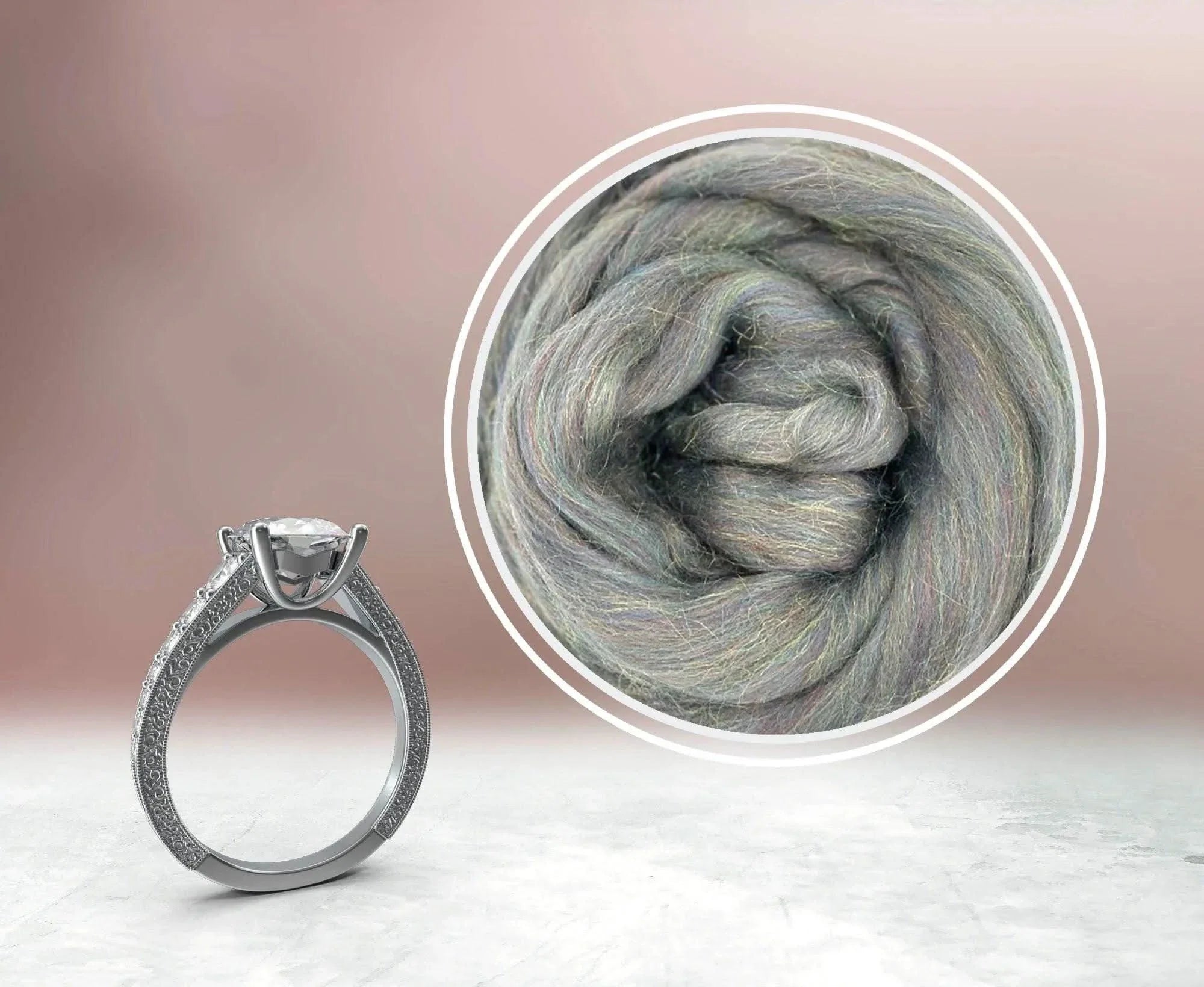 Glitzy Granite - Merino & Nylon Top