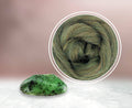 Glitzy Moss - Merino & Nylon Combed Top