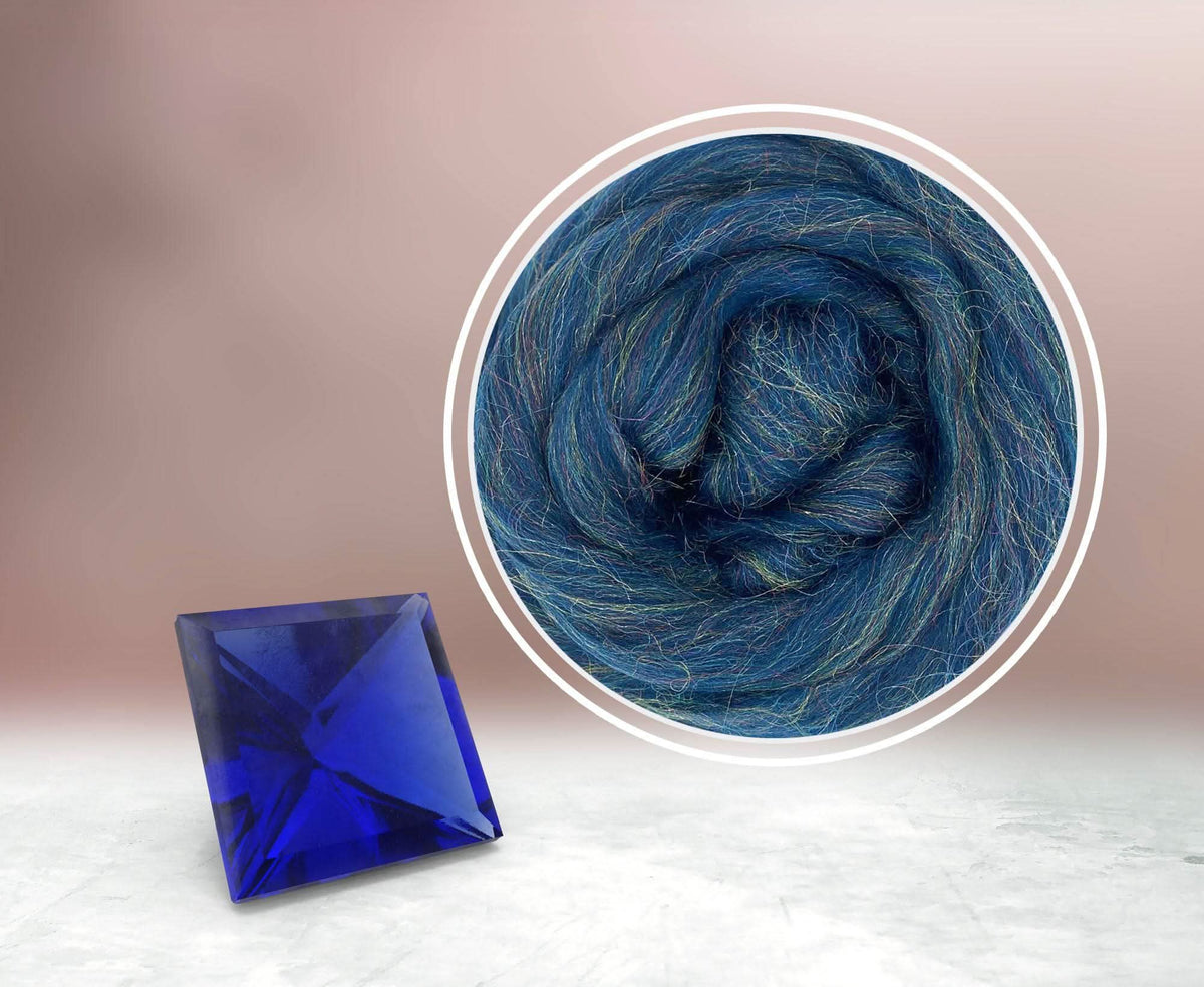 Glitzy Ocean - Merino & Nylon Combed Top