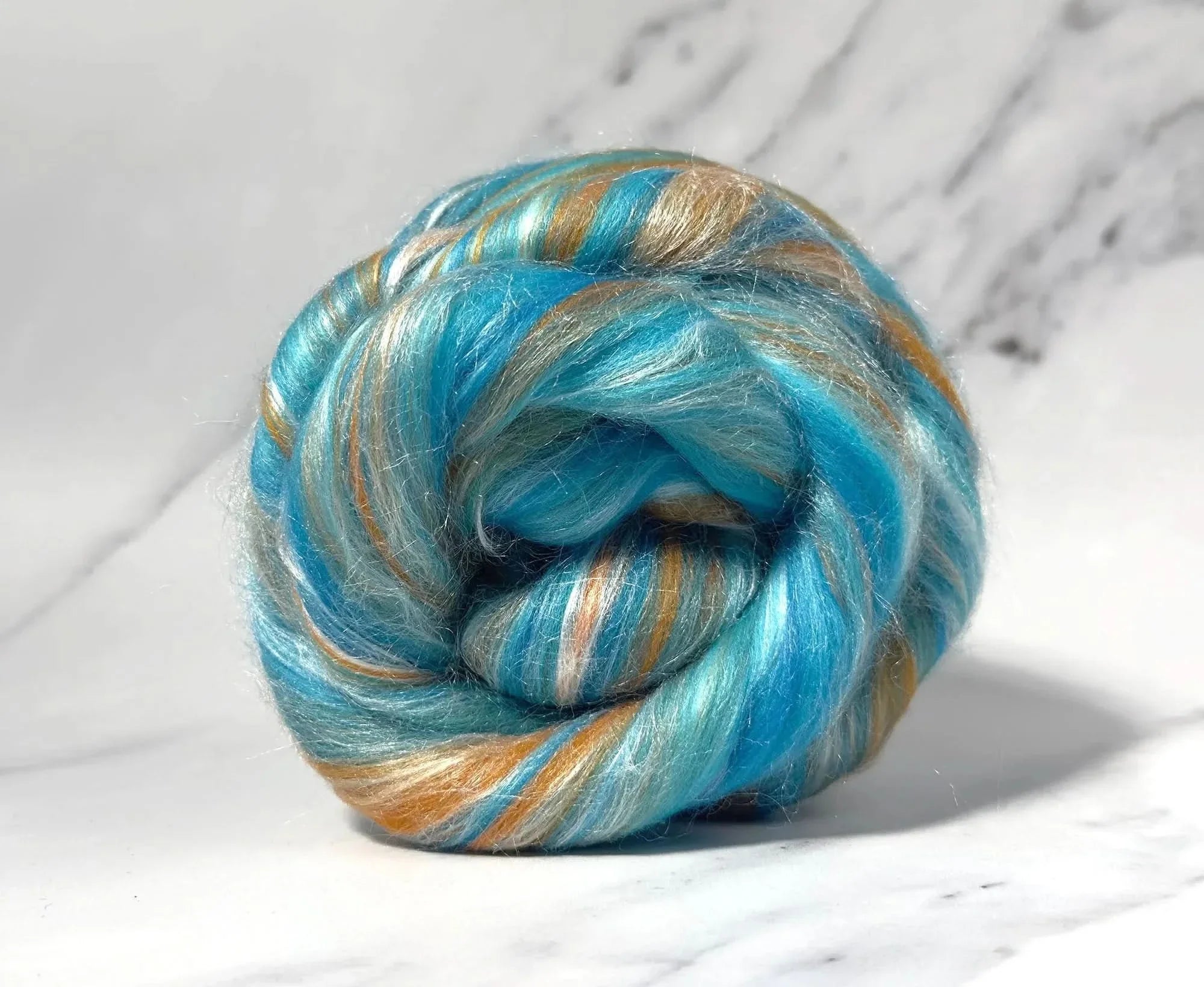 Kingfisher - Merino & Tussah Silk Combed Top
