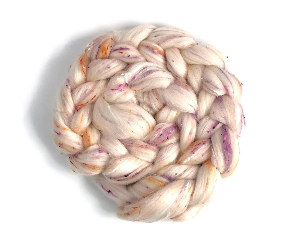 Rhubarb Crumble - Polwarth & Viscose Nepp Blended Top